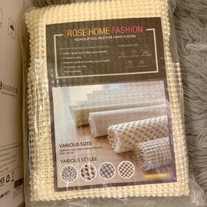 NEW Non Slip Round Rug protector Pad for Hardwood wood Floors, 6 ft diameter